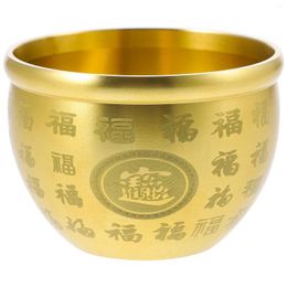 Bowls Treasure Bowl Ornament Desktop Decoration Decorations Basin Tabletop Adornment Offering Brass Home Candy Office Chinese