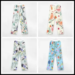 Women's Sleepwear Birds Pattern Pyjama Pants Mens Womens Lounge Super Soft Unisex Sleep Bottoms With Pockets Drawstring