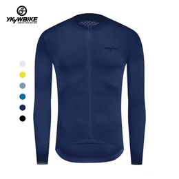 YKYW Long Sleeve Cycling Jersey For Men Bicycle Racing Shirt Pro Team Riding Bike Aero Clothing Mtb Aceseories Breathable 240314