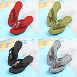 Summer Men's and Women's Slippers Solid/Color Block Flat Heel Sandals Designer High Quality Fashion Slippers Waterproof Beach Sports Herringbone Slippers GAI