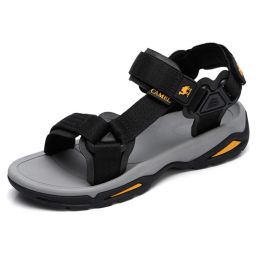 Sandals Goldencamel Men Sandals Outdoor Summer Women Sandals for Men Waterproof High Quality Beach Shoes Fishing Sandals Large Size