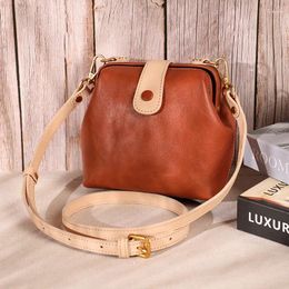 Totes YourSeason Ladies 2024 Casual Shoulder Crossbody Bags Solid Color Messenger Girls Vintage Cow Leather Bag