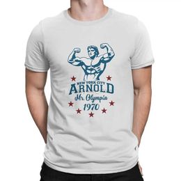 Men's T-Shirts Terminator Arnold Schwarzenegger Mr Olympia Tshirt Homme Mens Clothing Blusas T Shirt for Men 240327