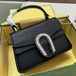 Luxury Designer Bag Fashion Crossbody Handbag Mini Tote Bags Classic Plain Shoulder Hand Bag Flap Wallet Black Handle Shopping Handbags without box