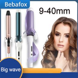 Irons Professional Thermostatic Big Wave Hair Curler 9/25/28/32/40MM Wand Automatic Rotating Curling Iron Ceramic Styling Tool Women