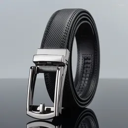 Belts Genuine Leather Automatic Buckle Men's Belt High-grade Business Casual Suit Accessories Solid Colour Brand Designer