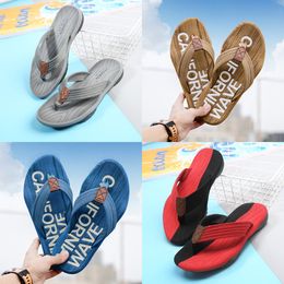 Summer Men's and Women's Slippers Solid/Color Block Flat Heel Sandals Leles Designer High Quality Fashion Slippers Waterproof Beach Sports Herringbone Slippers GAI