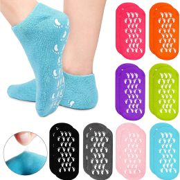 Tool Moisturising Reusable SPA Gel Socks for Repairing and Softening Dry Cracked Feet Skins Velvet Silicone Socks Foot Care Tools