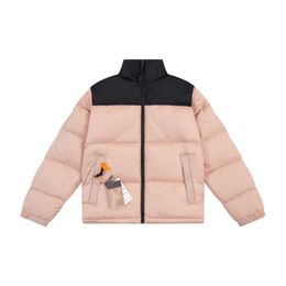 2024 Mens Designer Down Jacket North Winter Cotton Womens Jackets Parka Coat Face Outdoor Windbreakers Par tjocka varma rockar Toppar Outwear Pink Color M-2XL