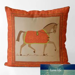 Deisgner Nordic Orange Ins Style Pillow Cover Modern Model Room Bedroom Simple Throw Pillowcase Car Cushion Backrest