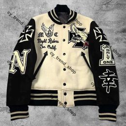 Letterman Jacket L Vintage Bomber Coats 11 Letter Embroidery Autumn Men Baseball Jackets Hip Hop Loose Varsity Fashion Winter Keep Warm Jacket Offs Whites Anime 914