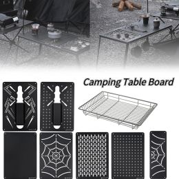 Tools Camping Foldable Table Board Outdoor Picnic Barbecue Tableware Shelf Portable Detachable Desk Stove Storage Plate for IGT Series
