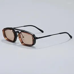 Sunglasses TOP QUALITY MENS Fashion Eyewear UV400 Retro Oval Style Handmade Eyeglasses Drive Beach Party Personalized