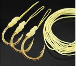 Lines Professional jig jigging tie hookline shrink tubing ferrous plate hook line hook tied bulk wire rop