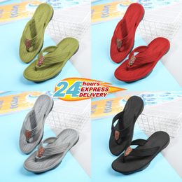 Summer Men's and Women's Slippers Solid/Color Block Flat Heel Sandals Lelez Designer High Quality Fashion Slippers Waterproof Beach Sports Herringbone Slippers GAI