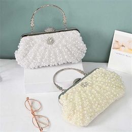 Top Shoulder Bags Women Carrying Designer Bag Pearl Dinner Bag Cheongsam Bag Womens Banquet Commuting Fashion Celebrity Party 240311