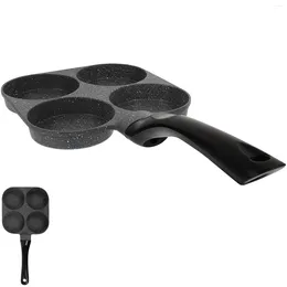 Pans Cast Iron Skillet Small Frying For Eggs Divided Nonstick Breakfast Cooking Fried Omlette Molds