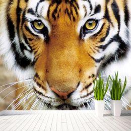 Wallpapers Personalized Customization Modern Simple Animal Tiger Po Mural Wallpaper Classic Living Room Study Home Decor Wall Papers 3 D