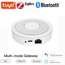 Control Tuya ZigBee3.0 Wireless/Wired/Bluetooth Gateway Bridge Smart Hub for App Remote Control Works with Alexa Google Home Assistant