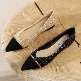 De HBP Non-Brand Trabajo Zapato Weiche Außensohle Bling Color Slip-on-Mode-Büro-Flache Schuhe für Damen und Damen
