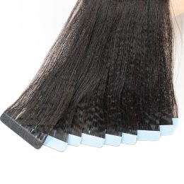 Extensions MRS HAIR Light Yaki Tape In Hair Extensions Silk Pressed Yaki Straight Tape In Extensions Remy Human Hair 1226 inch 20 pcs/Pack