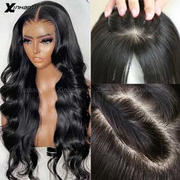 Synthetic Wigs 200 Density HD Transparent Body Wave Silk Top Lace Frontal Wig 13x4 Lace Front Wigs Brazilian Human Hair 4x4 Lace Closure Wig 240328 240327