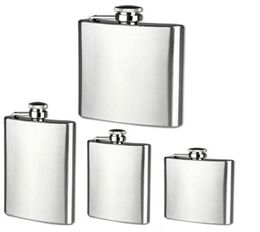 Bottle Whisky Stainless Steel Wine Hip Flask 1578oz Travel Alcohol Whisky Pocket Hip Flask Silver Alcohol Bottles8855996