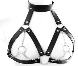 SM Bondage 2021 Sexy Bdsm Leather Harnas games Women Adult Game Outfit Couples Belt Chain Slave Toys 0929292I2878666