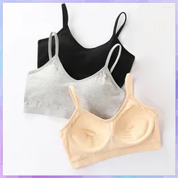 Bras Elastic Gathering Bralette Push Up Seamless Bra Without Frame Summer Sexy With Padding Ladies Sports Tube Top No Rims BH