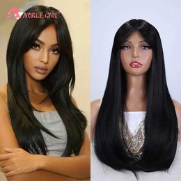 Synthetic Wigs Synthe Wig With Bangs Long Straight Wig Orange Wig Coloured Wig Wigs For Women Cosplay Wig Heat Resistant For Women Synthetic Wig 240329
