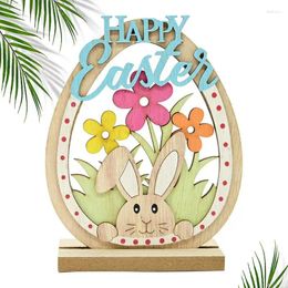 Party Decoration Easter Egg Ornament Ornaments Spring Tabletop Decorations With Happy Cute