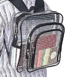 Mochila de pvc transparente antiestática esd de 15.7 polegadas, bolsa de ferramentas para engenheiro de sala limpa para engenheiro que trabalha em quarto limpo