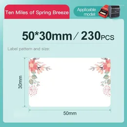 NiiMbot B1 B21 B3S B203 Label Paper Sticker Waterproof Anti-Oil Tear-Resistant Price Tag Colour Papeles Termico