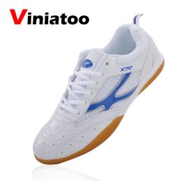 Badminton New Professional Men Women Kids Badminton Shoes White Red Breathable Tennis Shoes Big Size 3646 Anti Slip Table Tennis Sneakers