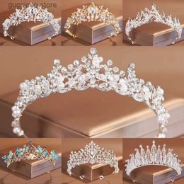 Tiaras Itacazzo bridal headwear crown classic handmade beaded Tiras suitable for womens weddings and birthday parties Y240319