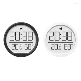 Table Clocks Compact Digital Alarm Clock With Temperature/Humidity Displays For Bedroom Drop