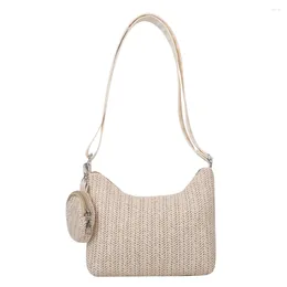 Shoulder Bags Crossbody Bag Handmade Hand-Woven Handbags Fashion With Small Purse Casual Simple Portable Elegant Zipper Shopping Tote