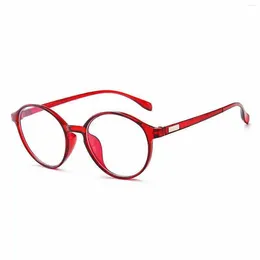 Sunglasses Unisex Computer Glasses Vintage Elliptical Rim Anti Blue Light Eyeglass Po Props Non-Prescription Lens Functional Eye Wear