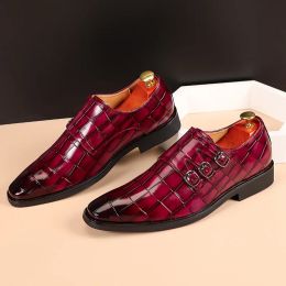 Shoes Slip on Dress Shoes Men Oxfords Fashion Business Office Men's Shoes Classic Luxury Leather Male Suits Shoes Italian Wedding Shoe