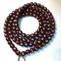 Strand Cinnabar For Xingyue Inlaid Turquoise Duobao Bodhi Beads Bracelet