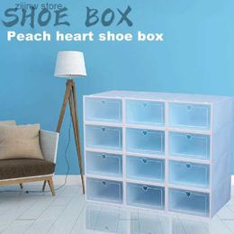 Storage Holders Racks The set can be a super combination shoe cabinet transparent shoe box storage shoe box thick dustproof shoe box Organiser Y240319