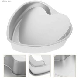 Baking Moulds 6/7/8/10inch Aluminium Alloy Cake Moulds Heart Shaped Cake Pans Removable Bottom Baking Mould For Muffin Cake Bread Cheese Mousse L240313