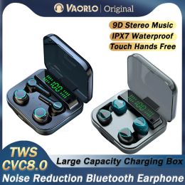 Headphones M21/M22 TWS Bluetooth Headphone Couple Wireless Earphone 9D Stereo Sports Waterproof Noise Cancel Large Capacity Four Earbuds