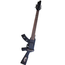 Guitar Factory Left Handed Gun Electric Guitar with Chrome Hardware,Offer Customise