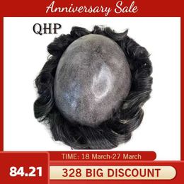 Synthetic Wigs Mens Capillary Prothesis Injected Skin Toupee Wigs For Men 100% Human Male Hair Prosthesis Soft Hairpiece Replacement Systems 240328 240327