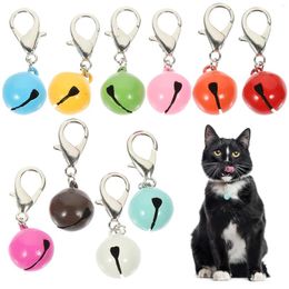 Dog Collars 10Pcs Decorative Cat Collar Bells Hanging Metal Wear-resistant