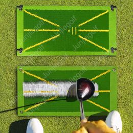 Aids Golf Training Mat For Swing Detection Batting Ball Trace Detection Mat Swing Path Pads Swing Practise Pads Golf Gifts