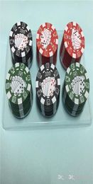 3 Layers Poker Chip Style Grinders Smoking Pipe Accessories Herb Herbal Tobacco Manual Cigarette Crusher gadget Red Green Black 128770109