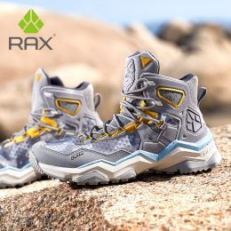 Boots Rax Mens Waterproof Hiking Shoes Breathable Mountain Boots Outdoor Trekking Boots Sports Sneakers Tactical Shoes Men Women Boots