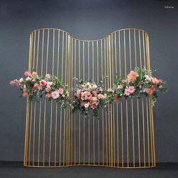 Decorative Flowers Godd Quality Wedding Stage Decoration Metal Backdrop Arch For Sale